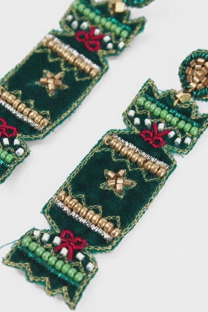 My Doris Jewellery My Doris Green Christmas Cracker Earrings