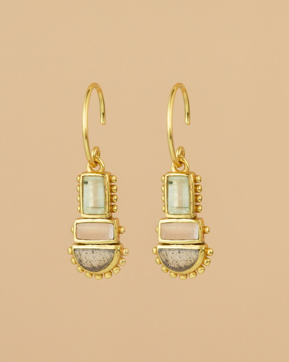 muja juma Carina Gold Earrings Prenite - Precious Sparkle