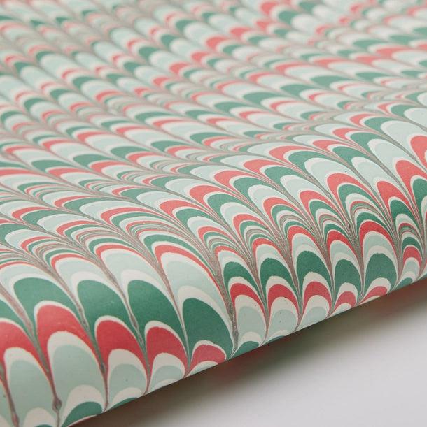 Paper Mirchi Gifts Paper Mirchi Hand Marbled Wrapping Paper Sheets Scallops Festive Mix