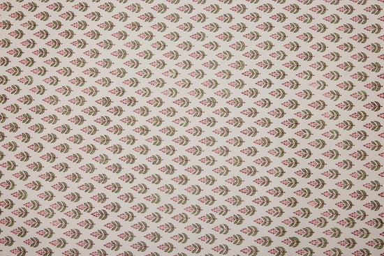 Paper Mirchi Homewares Paper Mirchi Block Printed Wrapping Paper Buti Blush