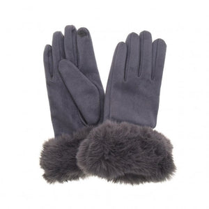 
                
                    Load image into Gallery viewer, Park Lane Accessories Park Lane Fab &amp;amp; Glam Slate Gloves
                
            