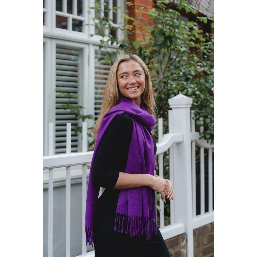 deep purple shawl