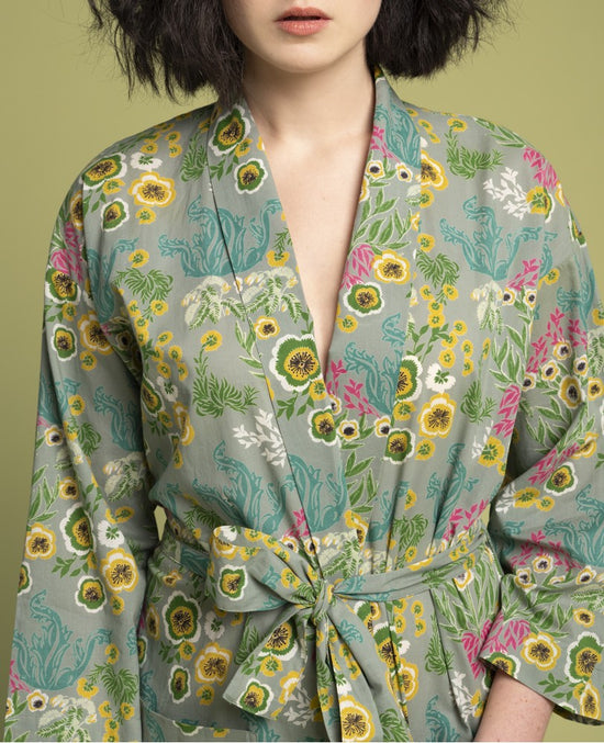 Les Touristes Swainston New Green Dressing Gown