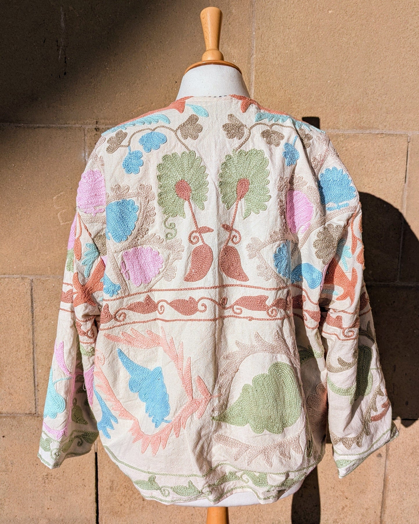 precious sparkle Fashion Anushka Pastel Tapestry Suzani Kimono Ladies Jacket No 20