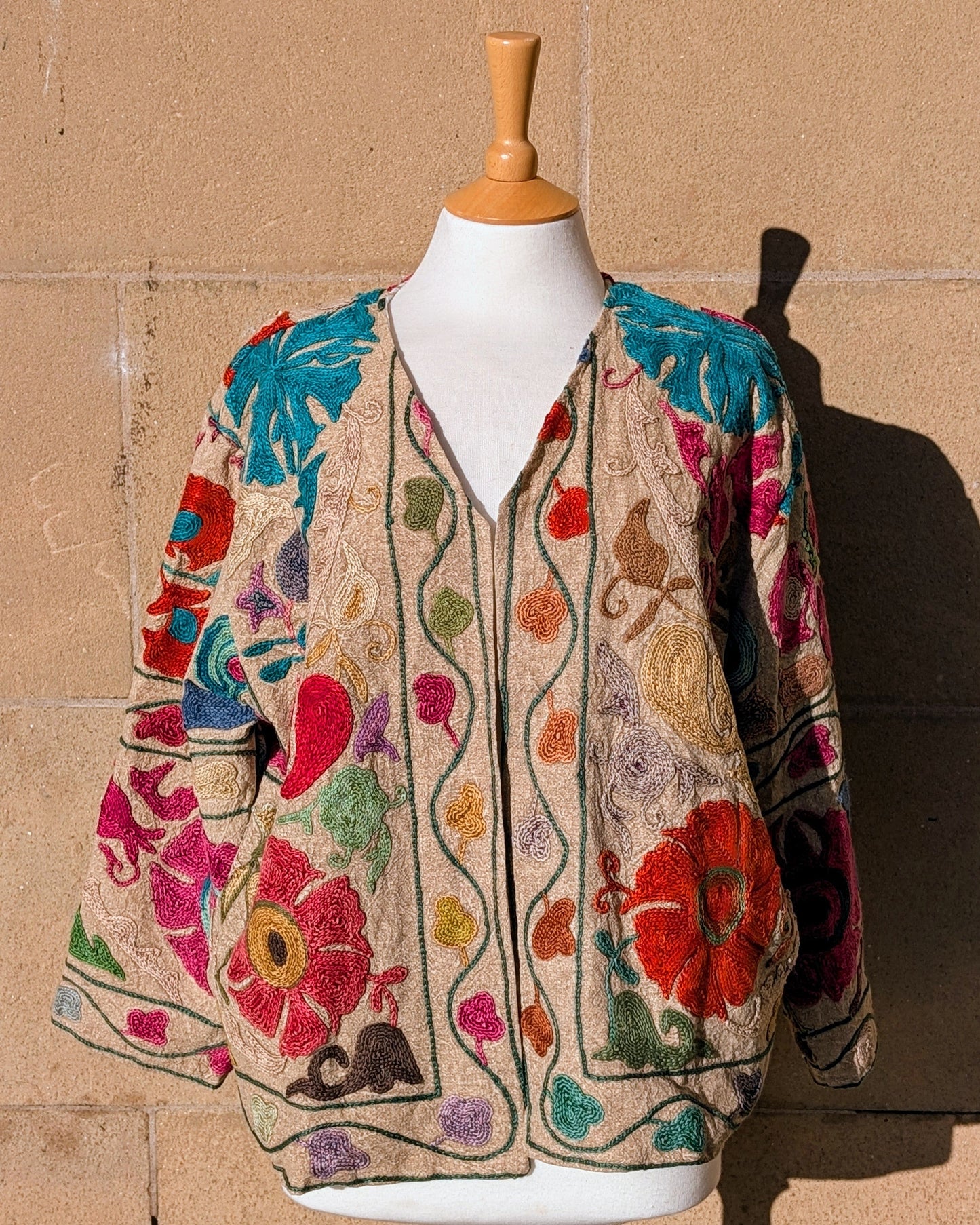 precious sparkle Fashion Laila Tapestry Suzani Kimono Ladies Jacket No 12