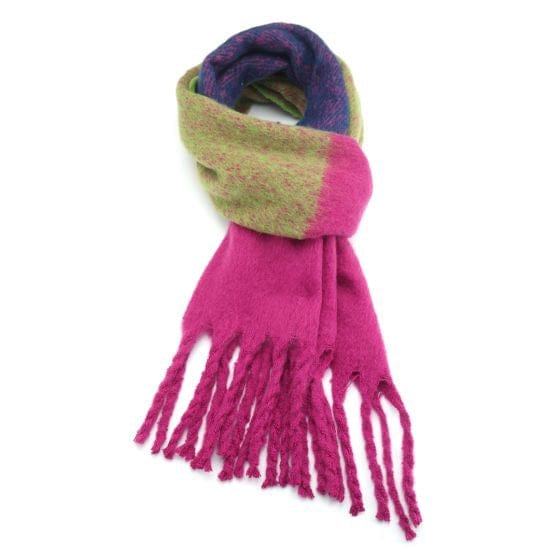 Pure Fashions Accessories Colour Block Scarf Pink