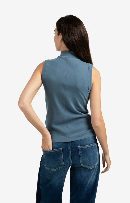 YAYA Ribbed Singlet w/ High Neck