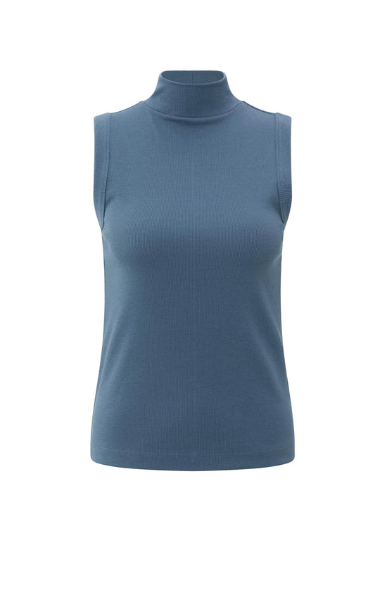 YAYA Ribbed Singlet w/ High Neck
