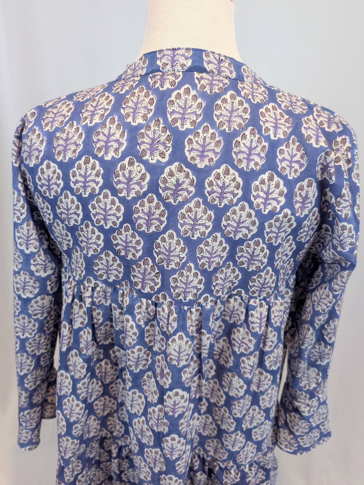 Twinflower Sofia Cotton Swing Dress in Navy Repeat