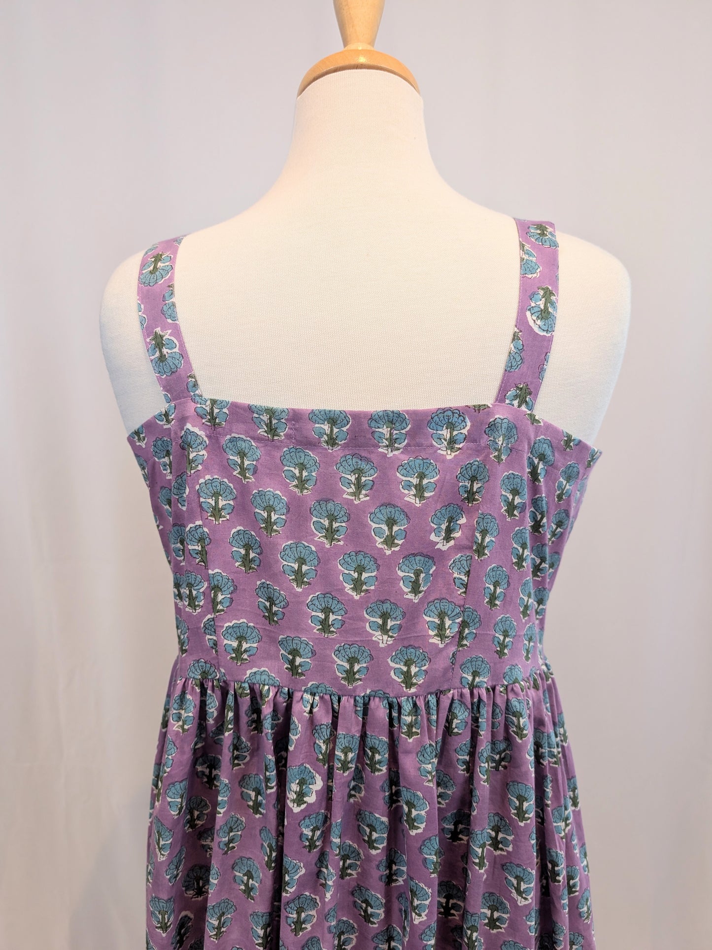 Twinflower Giada Cotton Dress in Purple Repeat