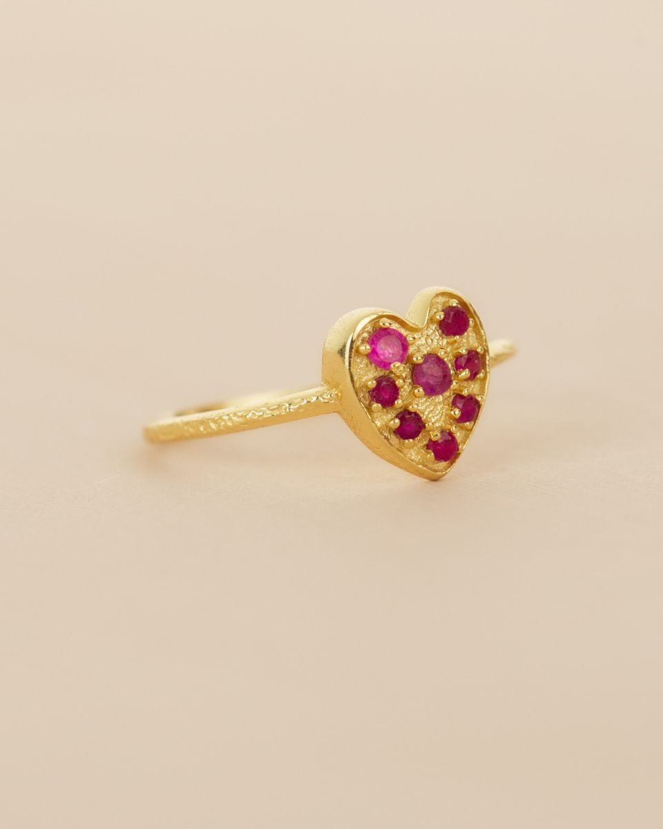 muja juma Sagitta Ring Rubies - Precious Sparkle