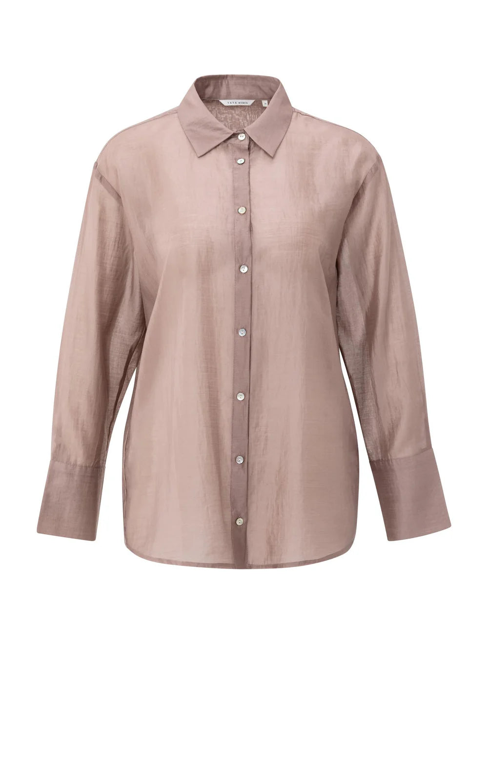Yaya Sheer Blouse with Back Detail Pink