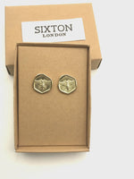 Sixton London Accessories Sixton London Holiday Bee Stamp Earrings