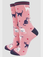 Sock Talk Accessories Sock Talk Bamboo Cats in Love Socks