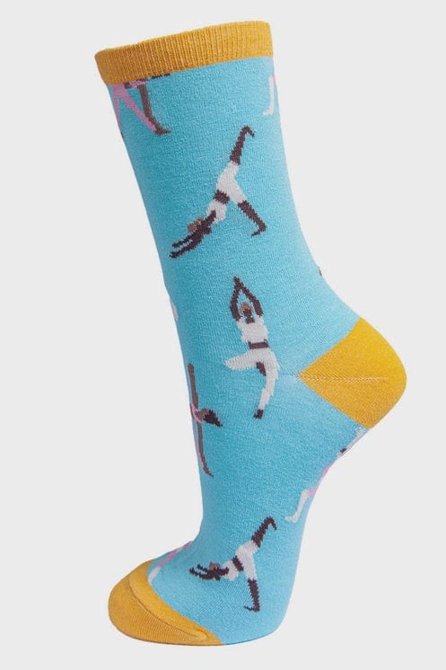 Sock Talk Accessories Sock Talk Bamboo Socks Yoga Print