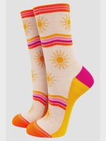 Sock Talk Accessories Sock Talk Bamboo Sunshine and Stripe Socks