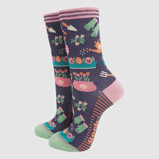 Sock Talk Accessories Sock Talk Women's Bamboo Socks- Gardening