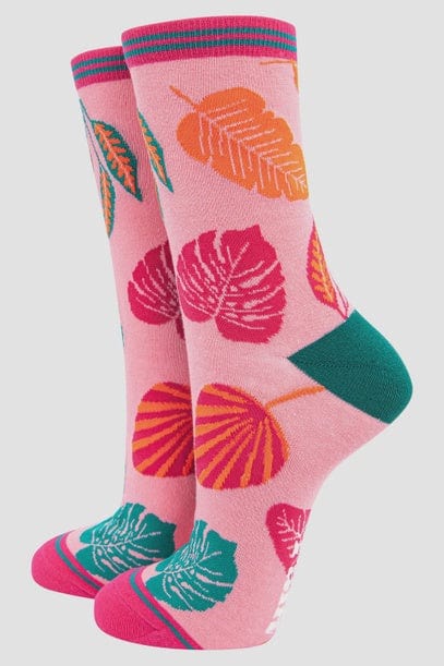 Sock Talk Accessories Sock Talk Women's Bamboo Tropical Leaf Socks