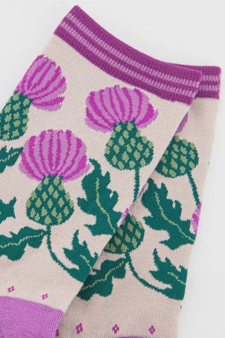 Sock Talk Accessories Sock Talk Women's Scottish Thistle Bamboo Socks