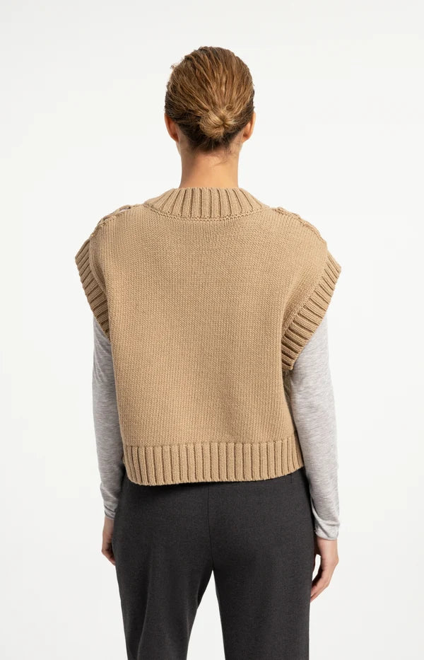 Yaya Spencer with V-neck and Shoulder Detail
