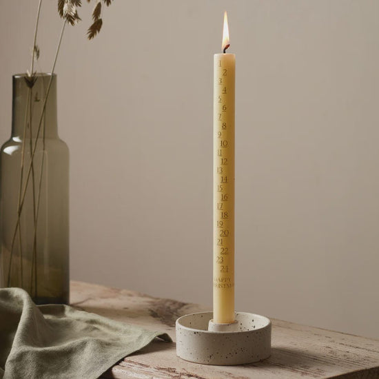 St Eval Homewares St Eval Advent Candle Ivory