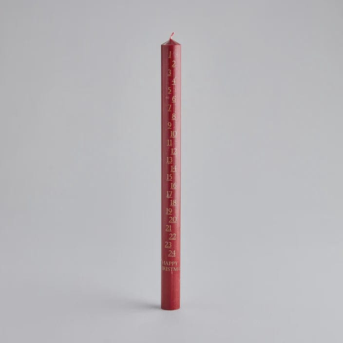 St Eval Homewares St Eval Advent Candle Red