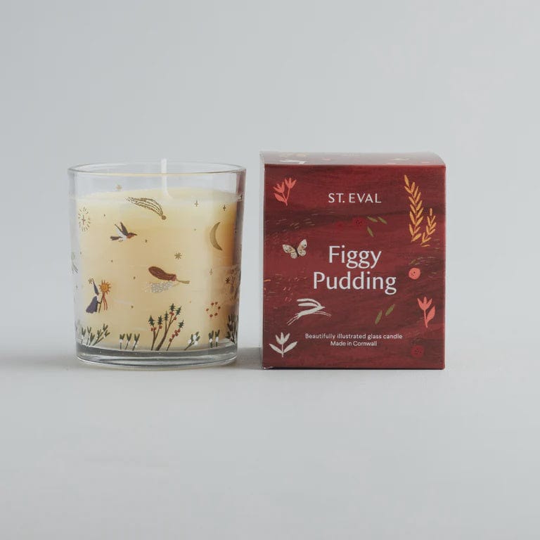 St Eval Homewares St Eval Christmas Figgy Pudding Glass Candle