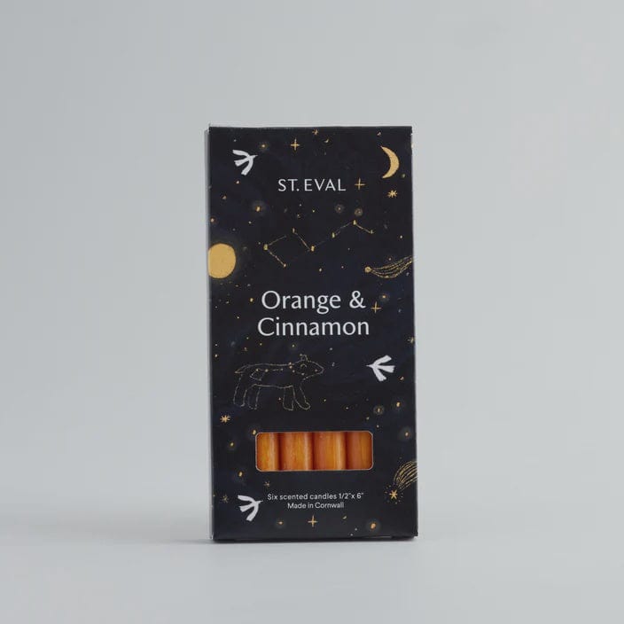 St Eval Homewares St Eval Christmas Orange & Cinnamon Mini Frgranced Candles 1/2 x 6in