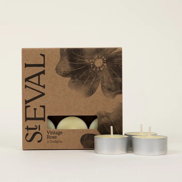 St Eval homewares St Eval Vintage Rose Tealight Candles