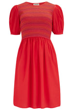 Sugarhill Brighton Fashion 8 Sugarhill Brighton Antoinette Red Shirred Dress