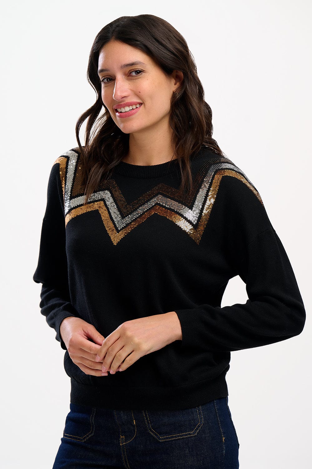 Sugarhill Brighton Fashion Sugarhill Brighton Anjali Sequin Jumper