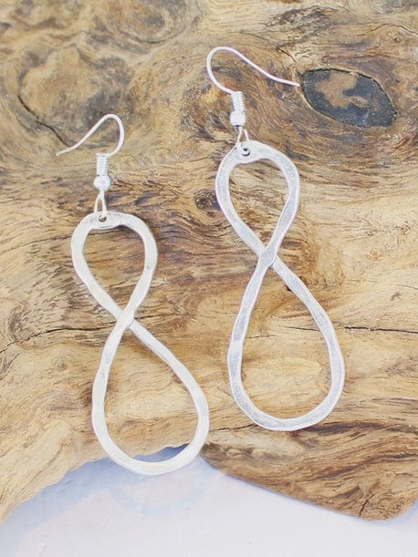 Suzie Blue Jewellery Suzie Blue Infinity Loop Silver Earrings