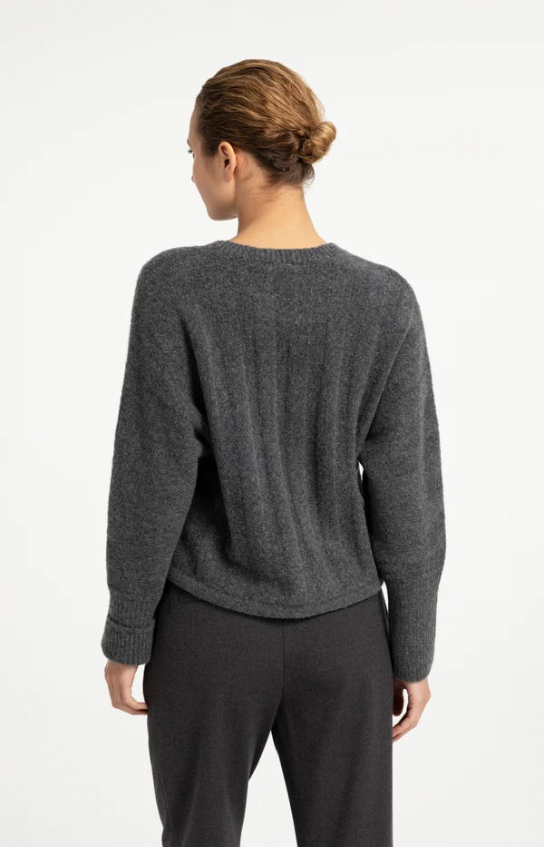 Yaya Sweater Batwing Sleeves Drawcord Hem