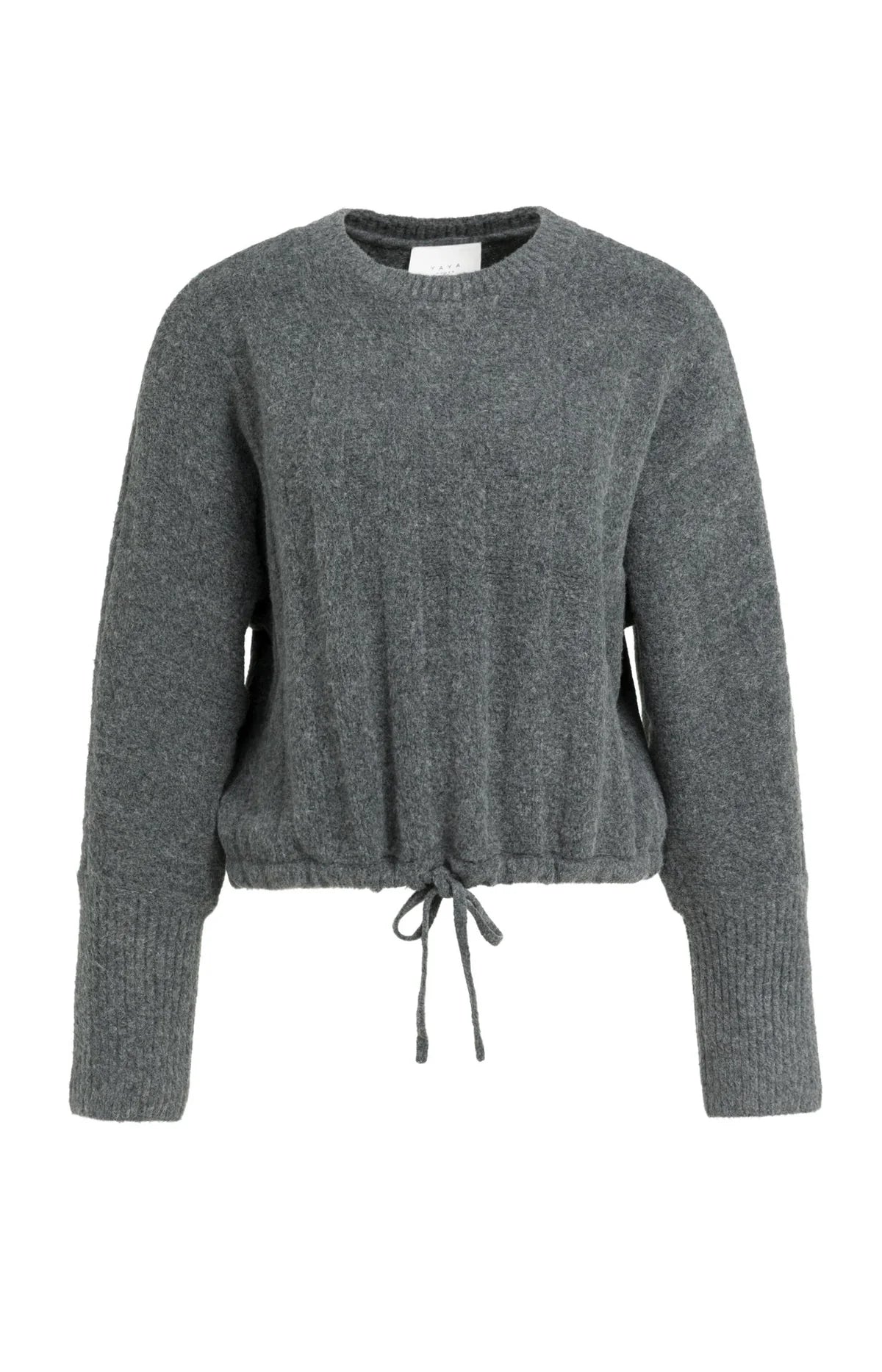Yaya Sweater Batwing Sleeves Drawcord Hem