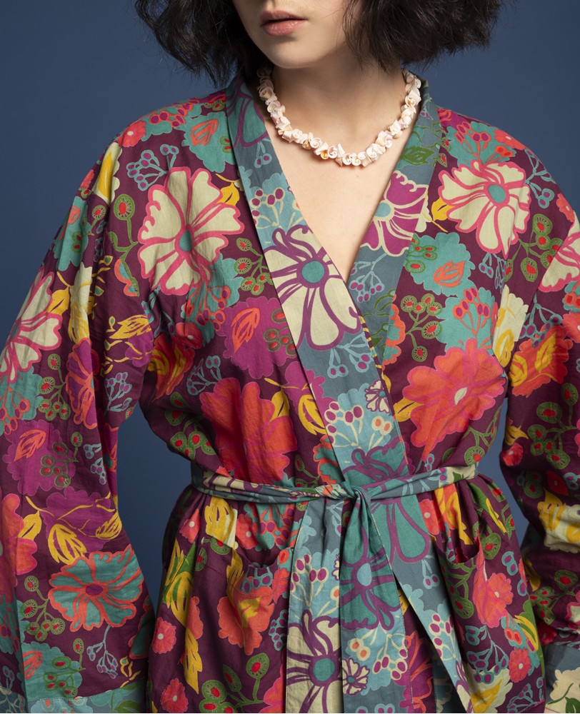 Les Touristes Cosmos Fig Cambric Tie Jacket