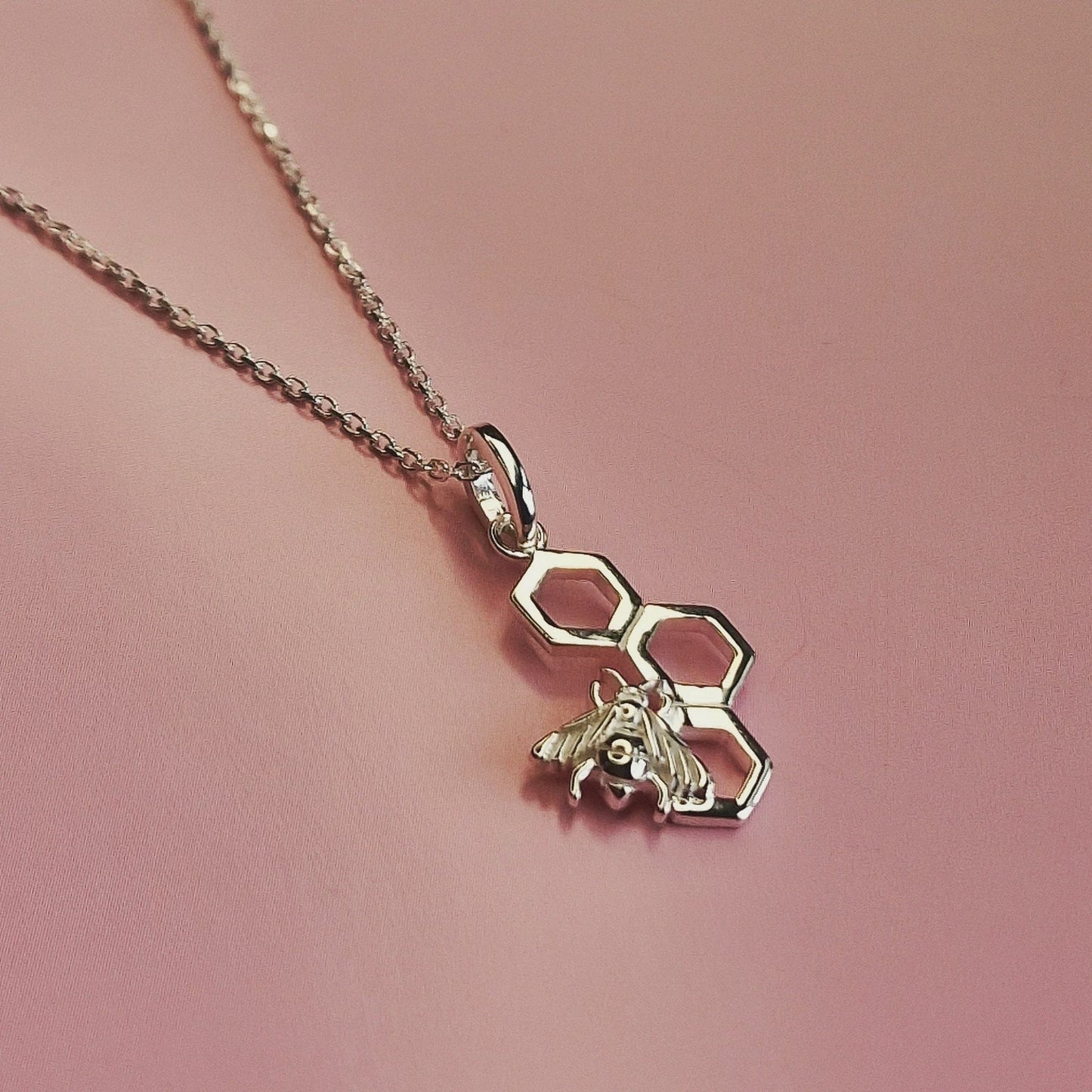 Bumblebee necklace silver discount