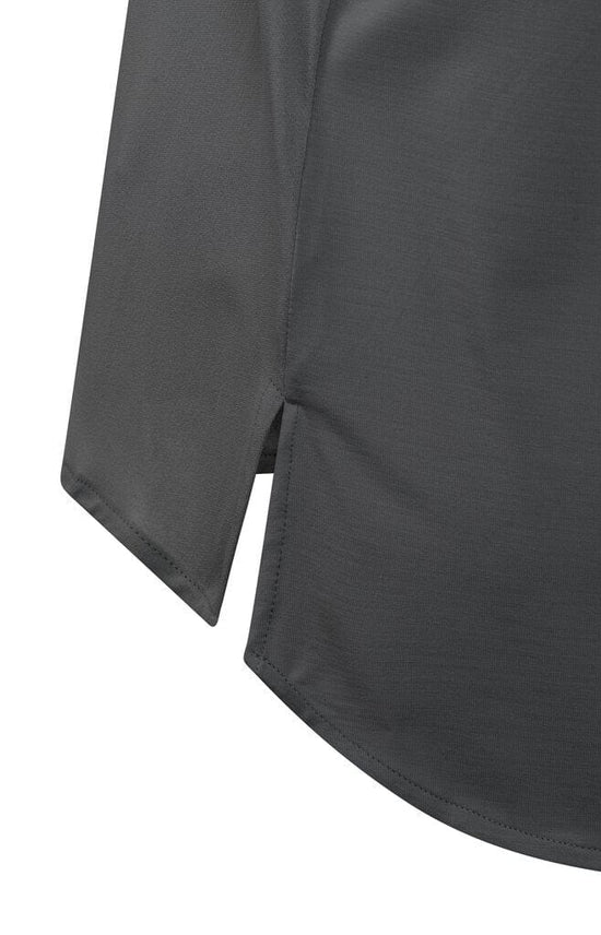 YAYA Fashion Yaya Flowy Top Short Sleeve Anthracite