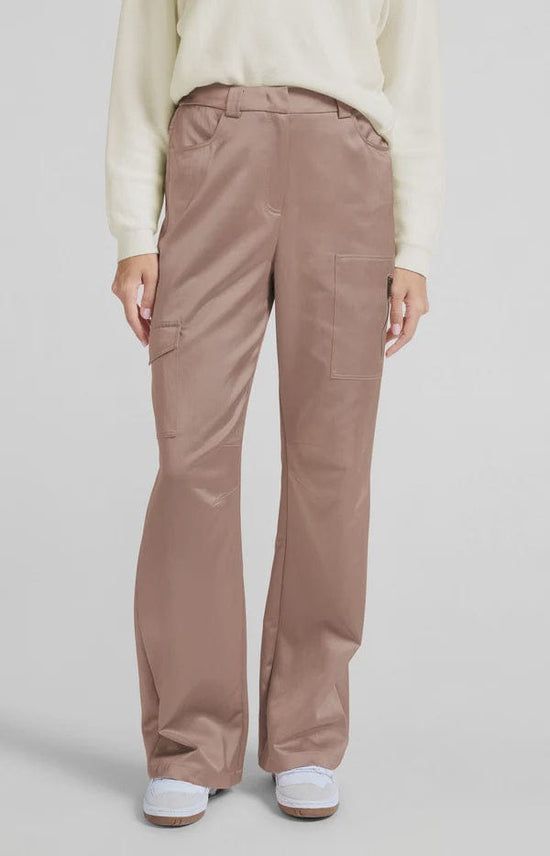 YAYA Fashion Yaya Satin Cargo Trousers Dusty Pink