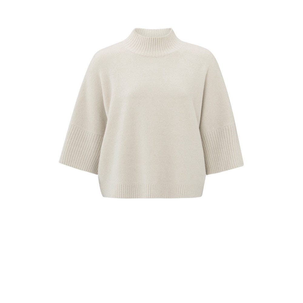 YAYA Fashion Yaya Soft Sweater High Neck & 3/4 Sleeves