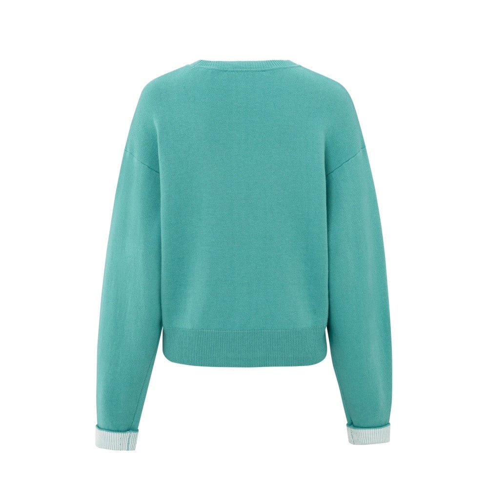 YAYA Fashion Yaya Sweater Round Neck Raglan Sleeves