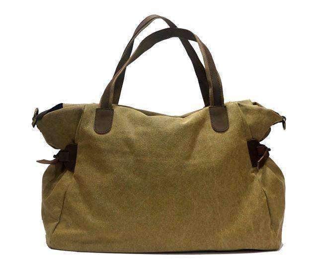 Zede Accessories Zede Saint-Lazare - Weekend Travel Sports Bag in Canvas &Leather