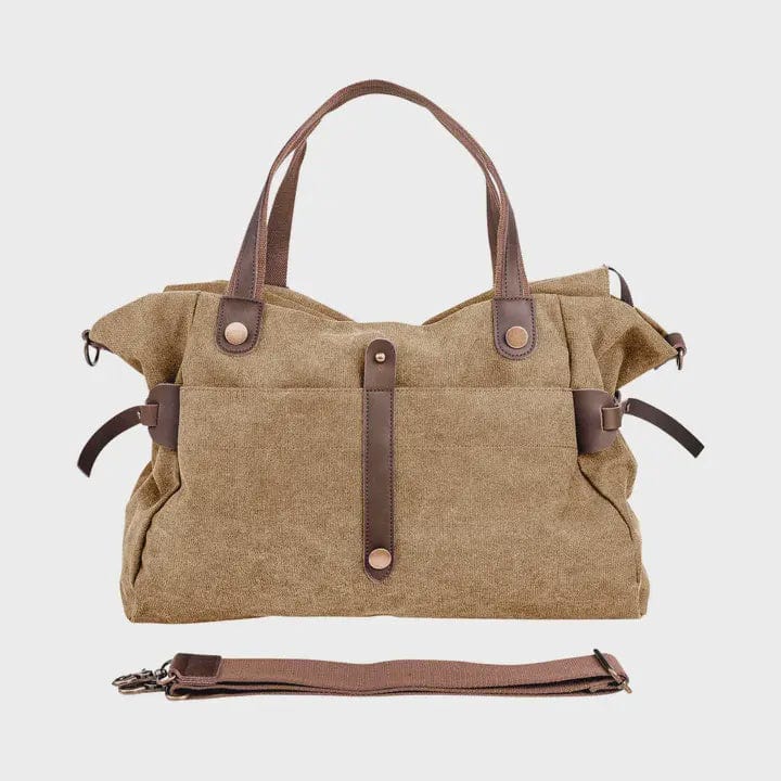 Zede Accessories Zede Saint-Lazare - Weekend Travel Sports Bag - Khaki Beige