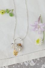 Amanda Coleman Jewellery Peony Twig Hoop Pendant