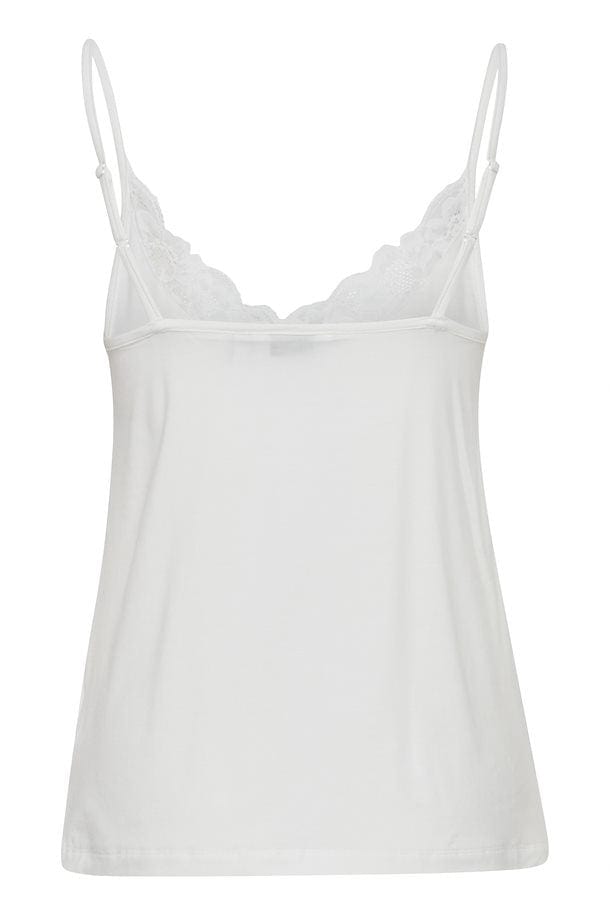 B.Young Fashion b.young White Camisole T-shirt Lace Front