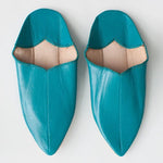 Bohemia Accessories Bohemia Moroccan Babouche Slippers in Teal