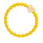 By Eloise Accessories By Eloise Bangle Band Gold Heart Mustard Yellow