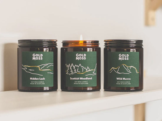 Gold Moss Homewares Gold Moss Scottish Woodland Soy Wax Candle