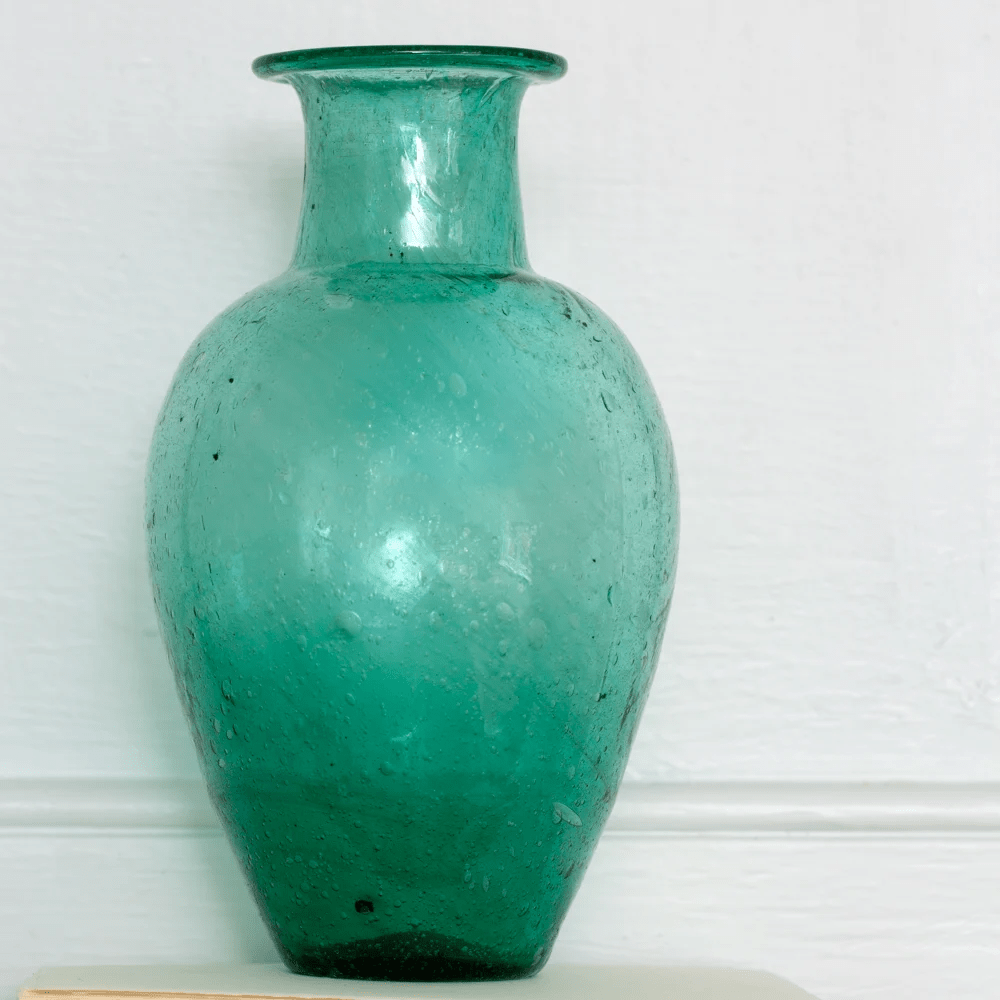 Grand Illusions homewares Grand Illusions Chambal Vase Recycled Glass Teal