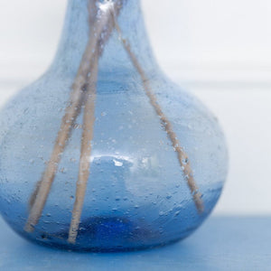Grand Illusions homewares Grand Illusions Palar Vase Recycled Glass Lapis