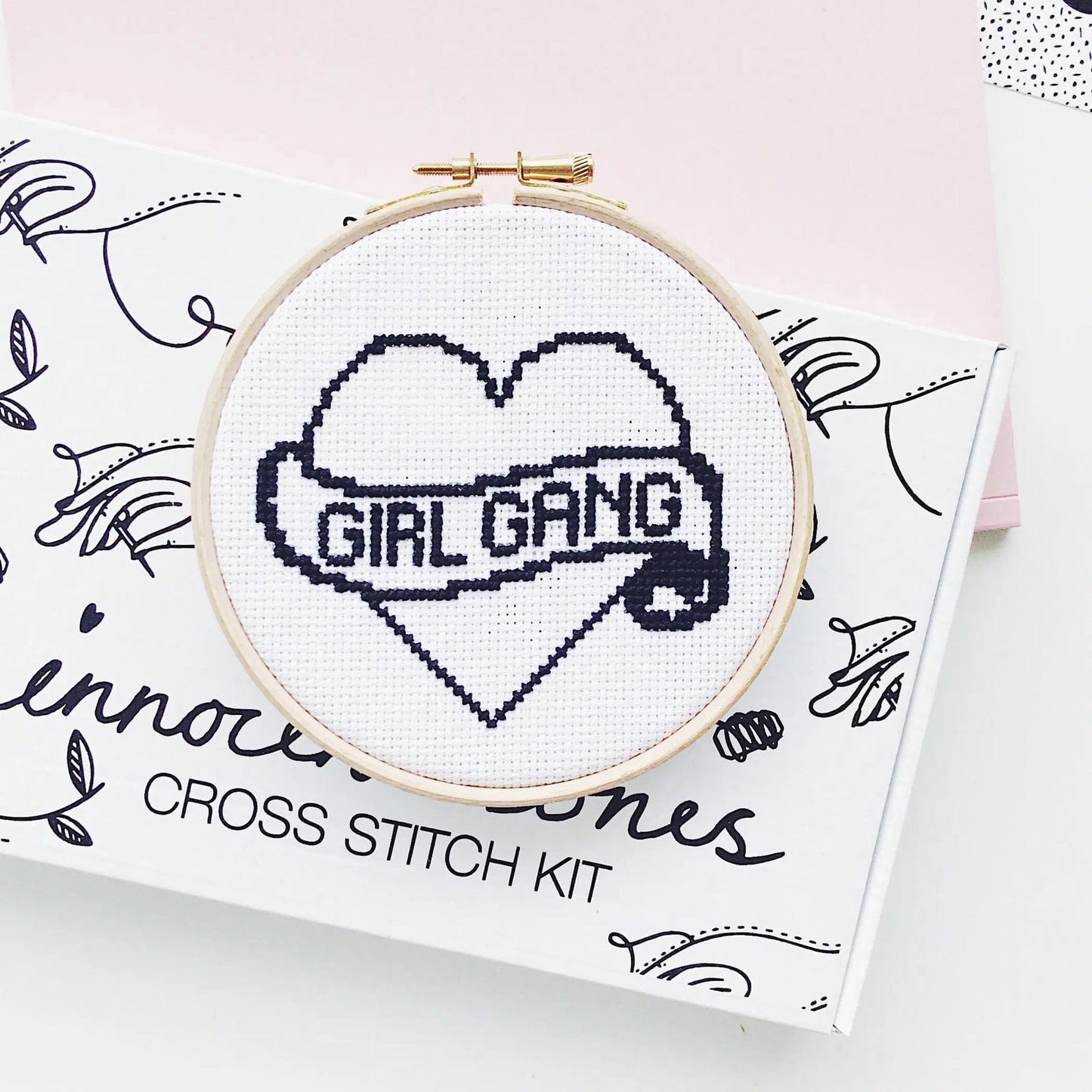 Innocent Bones Homewares Girl Gang Cross Stitch Kit